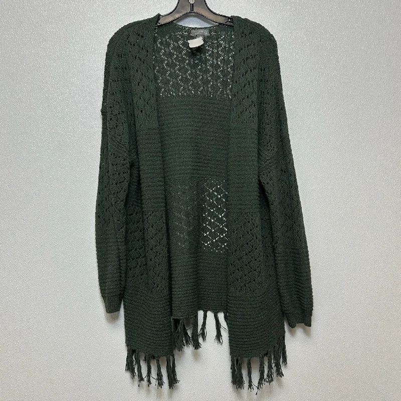 Cardigan By Clothes Mentor In Green, Size: S