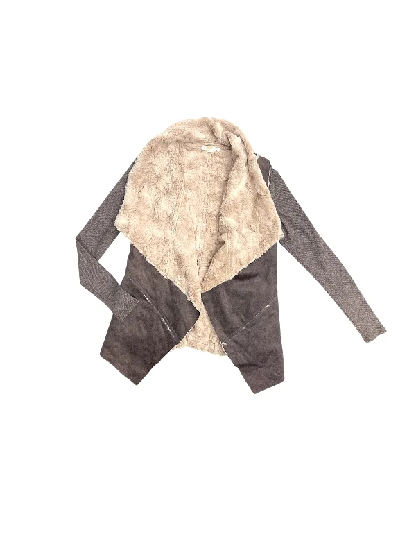 Cardigan By Double Zero In Brown, Size: S