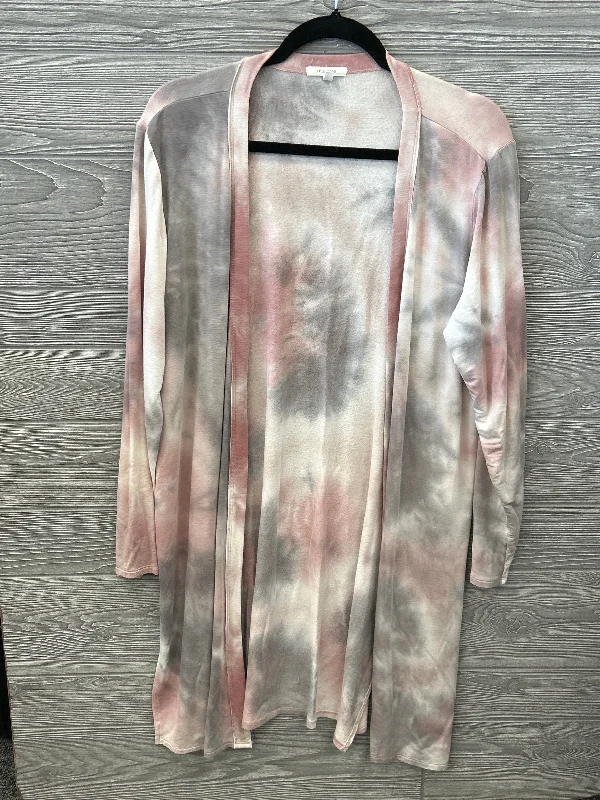 Cardigan By Maurices In Tie Dye Print, Size: L