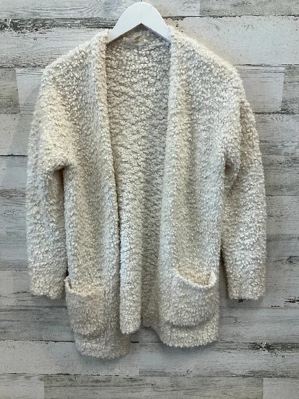 Cardigan By Pink Republic In Cream, Size: S