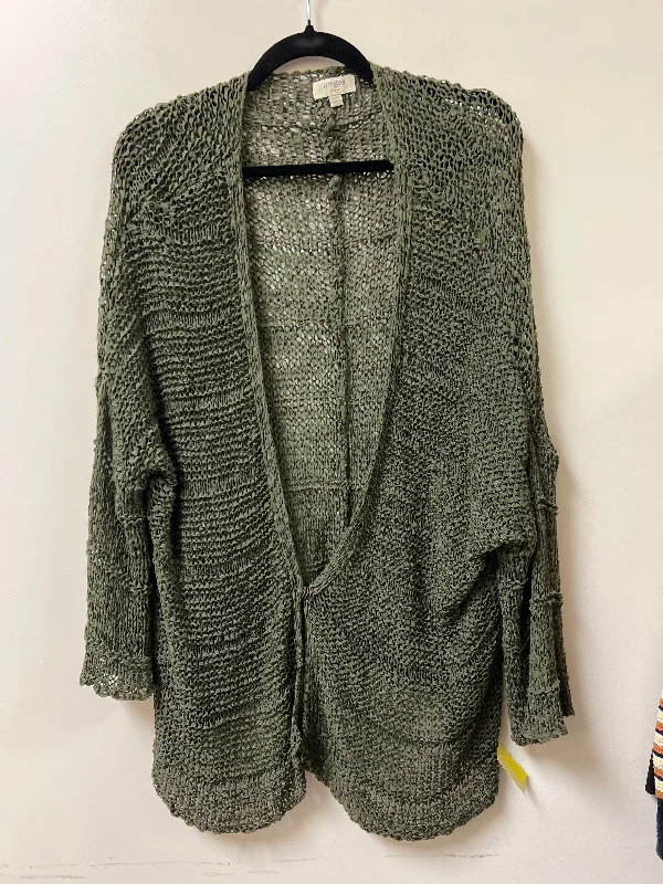 Cardigan By Umgee In Green, Size: S