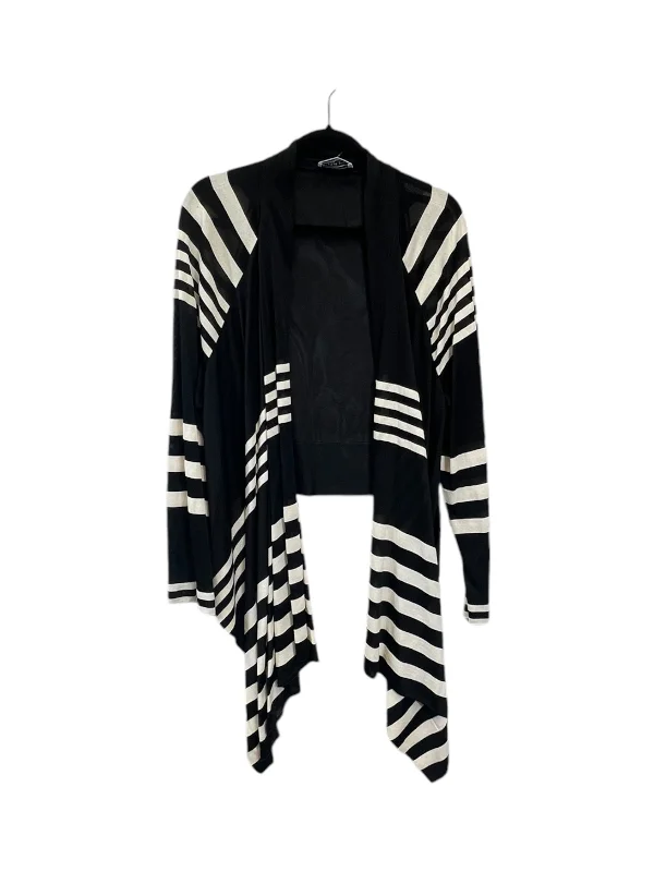 Cardigan Designer By St John Collection In Black & Cream, Size: L