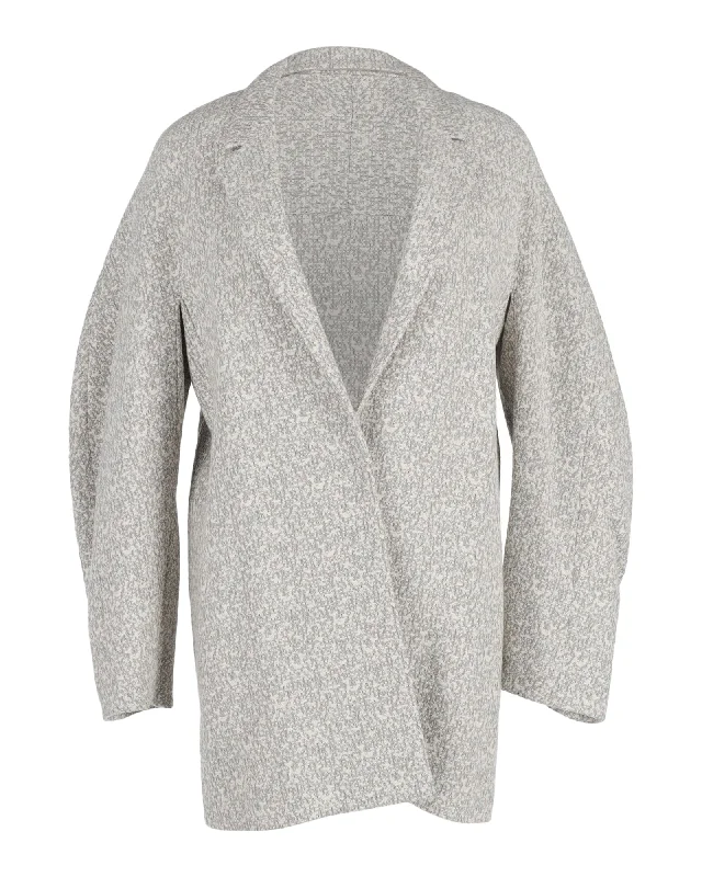 Joseph Tweed Coat in Grey Viscose