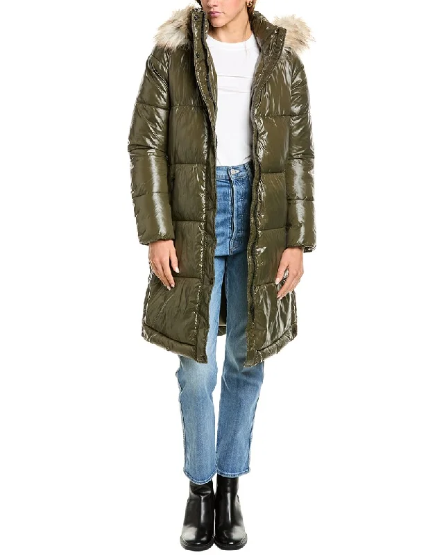 Sam Edelman Side Vent Puffer Coat