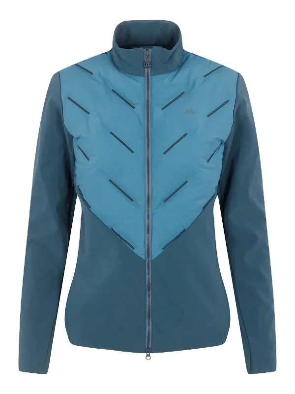 Shield Hybrid Golf Jacket In Captain Blue