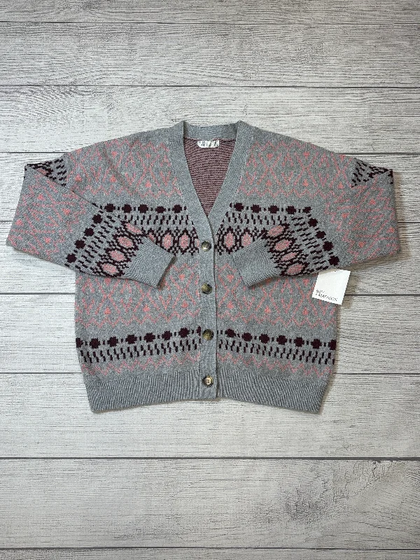 New! Sweater Cardigan By 89th And Madison In Grey, Size: Xl