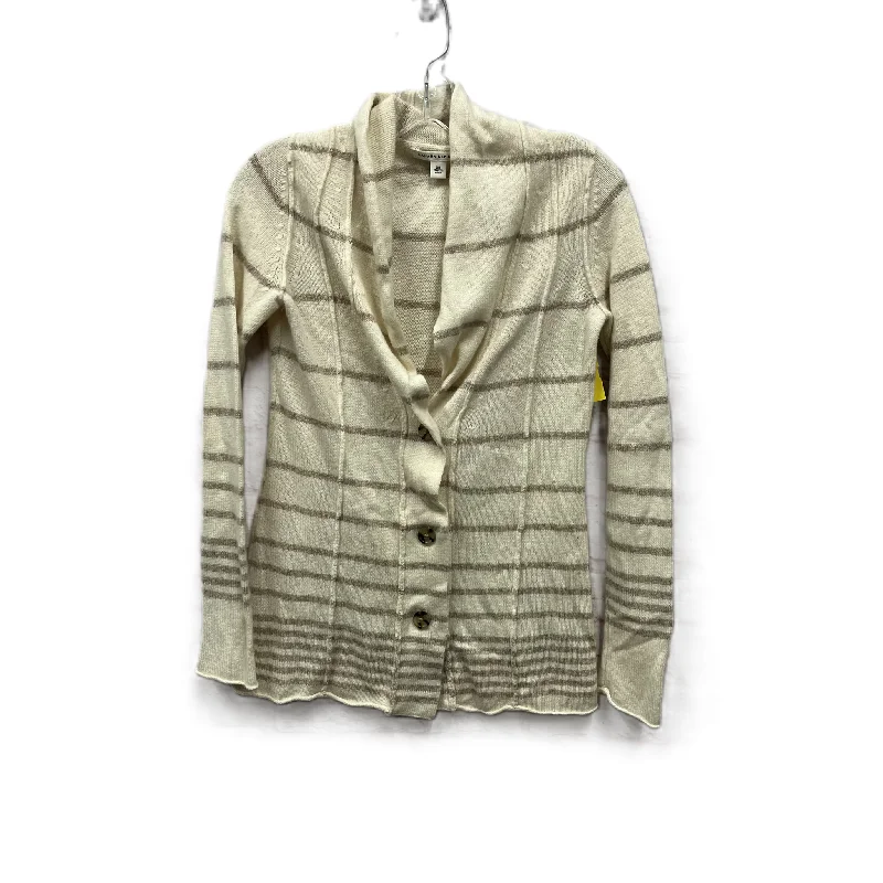 Sweater Cardigan By Banana Republic In Cream, Size: Xs