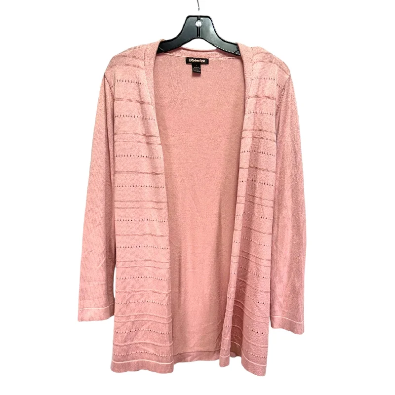 Sweater Cardigan By By Design In Pink, Size: L