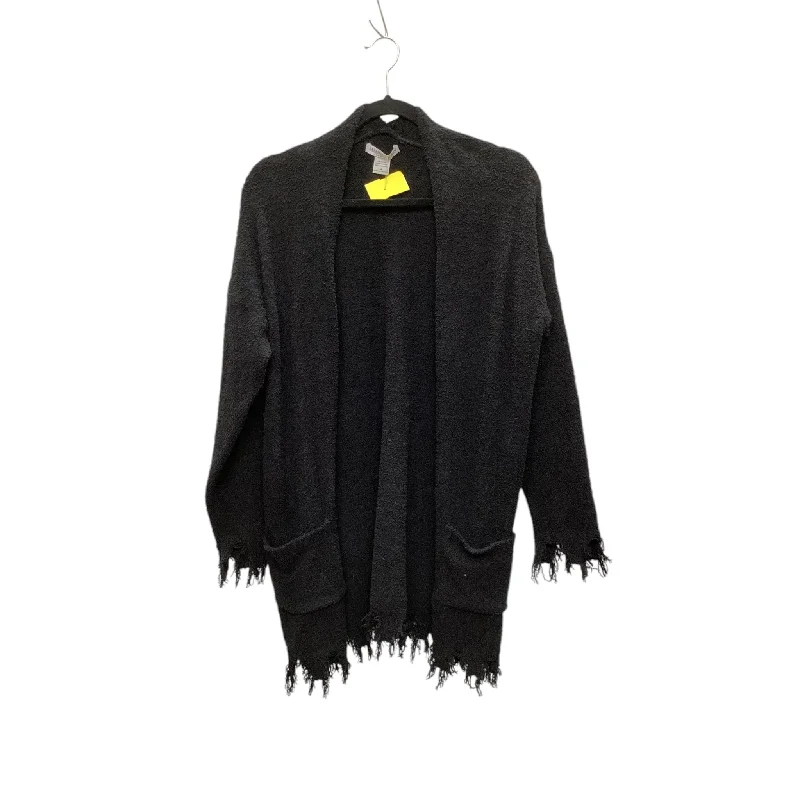 Sweater Cardigan By Clothes Mentor In Black, Size: M