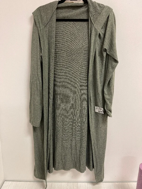 Sweater Cardigan By Clothes Mentor In Green, Size: Xl