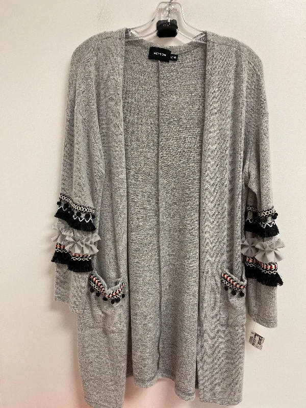 Sweater Cardigan By Clothes Mentor In Grey, Size: S