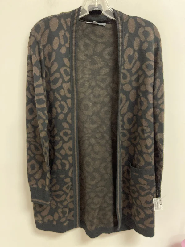 Sweater Cardigan By Elliott Lauren In Animal Print, Size: Xs