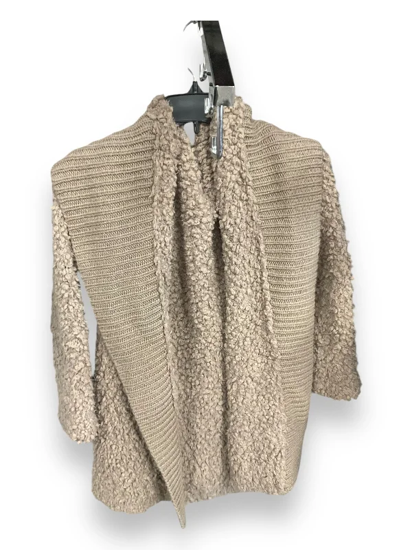 Sweater Cardigan By Express In Tan, Size: S