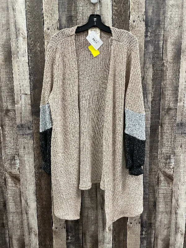 Sweater Cardigan By Fantastic Fawn In Tan, Size: M