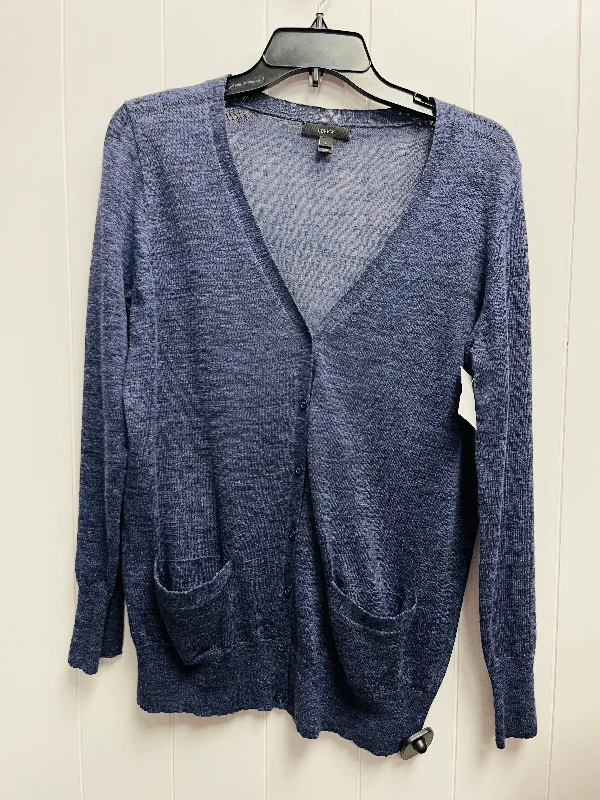 Sweater Cardigan By J. Crew In Blue, Size: S