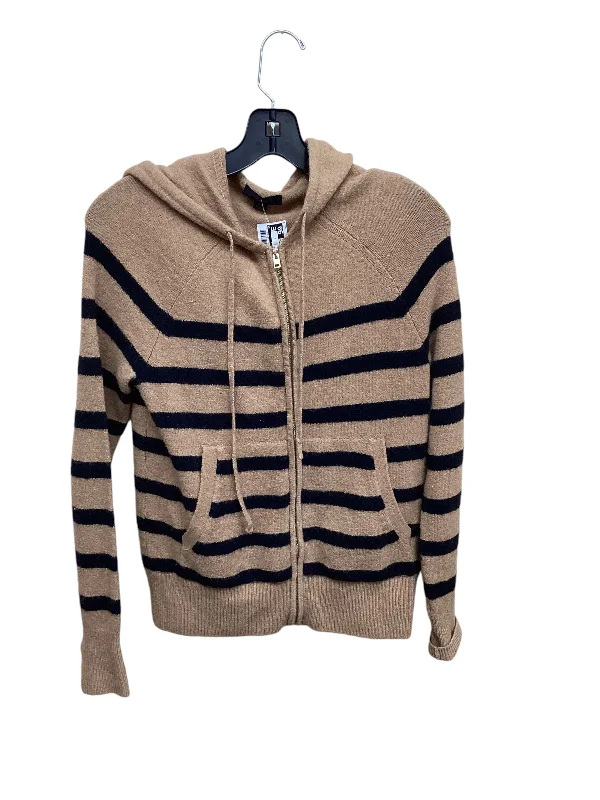 Sweater Cardigan By J. Crew In Striped Pattern, Size: Xs