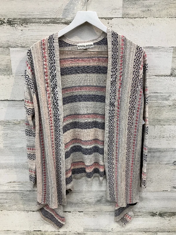 Sweater Cardigan By Knox Rose In Multi-colored, Size: S