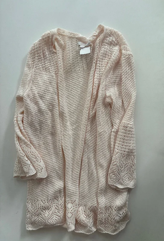 Sweater Cardigan By Lc Lauren Conrad In Peach, Size: Xl