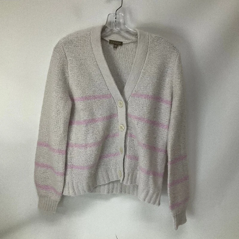 Sweater Cardigan By Lilla P In Grey, Size: S