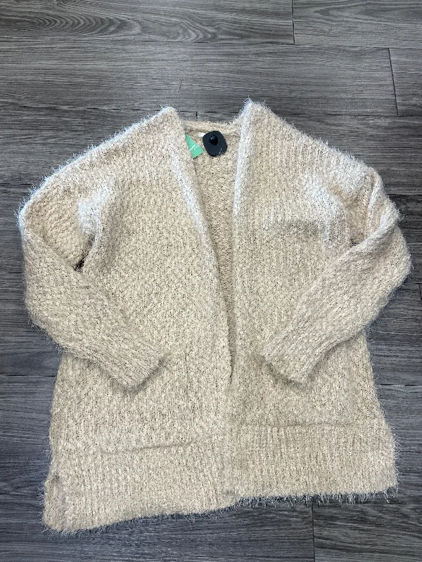 Sweater Cardigan By Maurices In Tan, Size: L