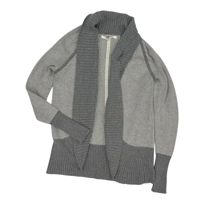 Sweater Cardigan By Max Studio In Grey, Size:M