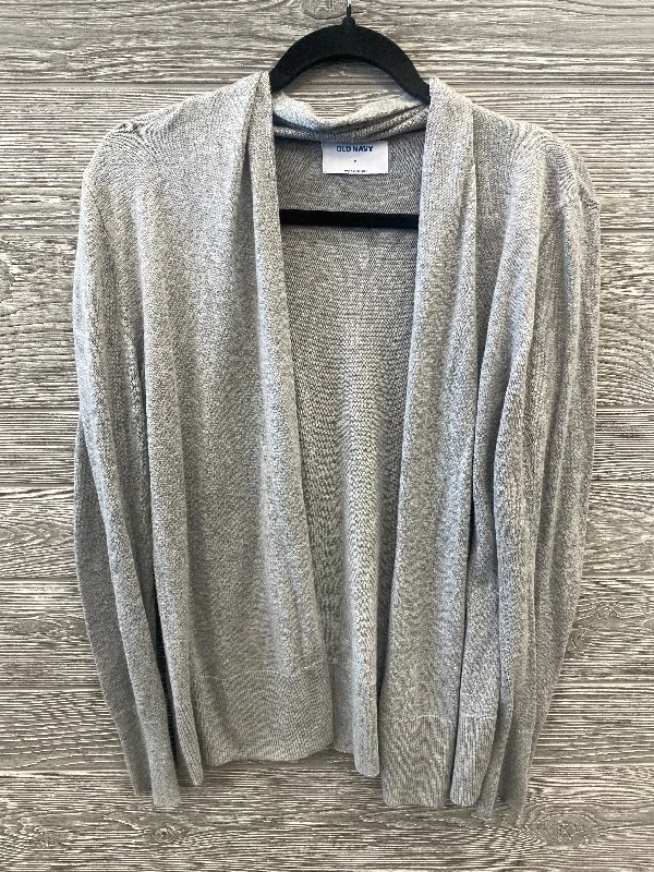 Sweater Cardigan By Old Navy In Grey, Size: M