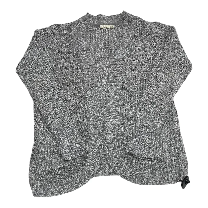 Sweater Cardigan By Rd Style In Grey, Size: L