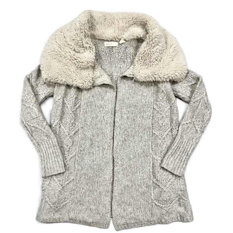 Sweater Cardigan By Sleeping On Snow In Taupe, Size: S