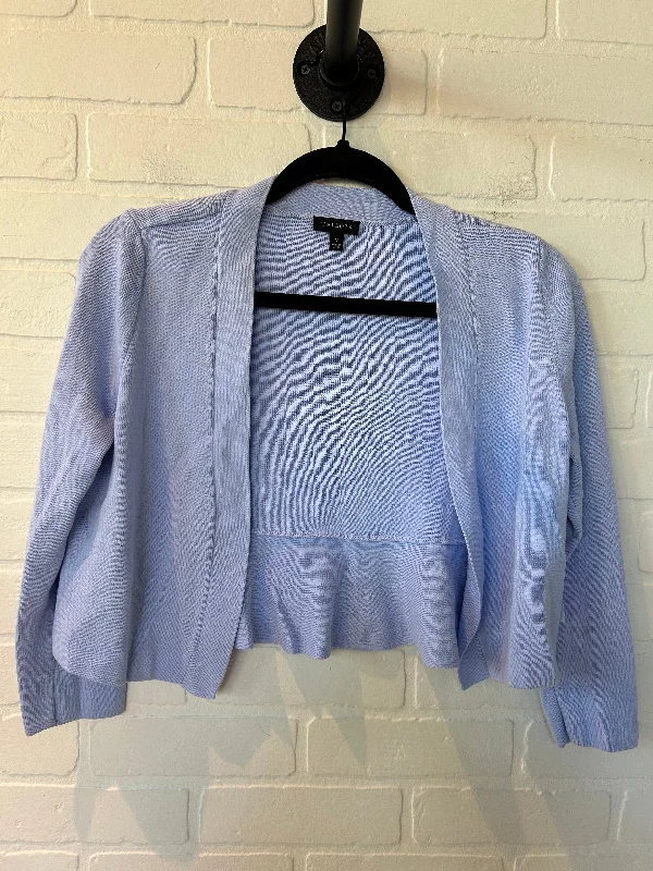 Sweater Cardigan By Talbots In Blue, Size: S