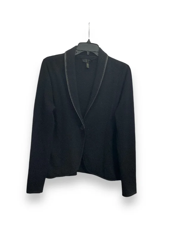 Sweater Cardigan Cashmere By Charter Club In Black, Size: M