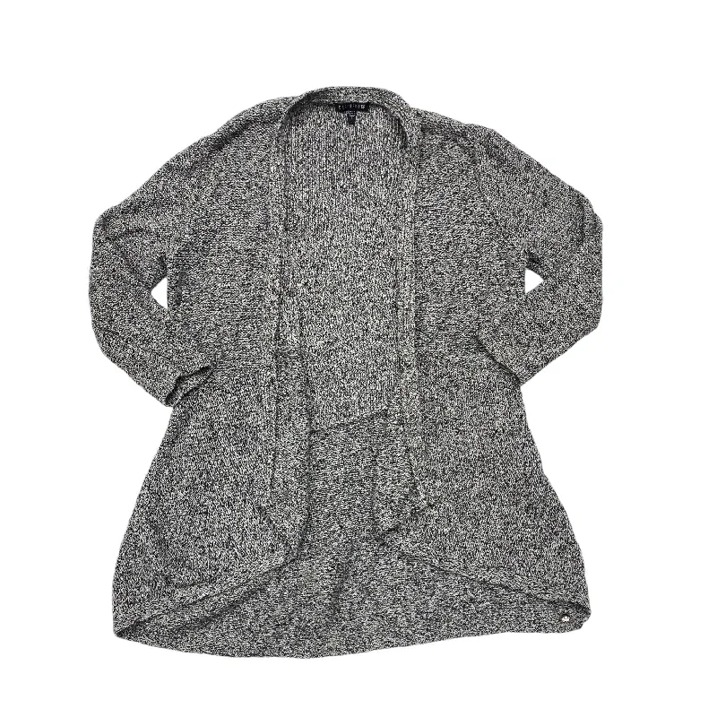 Sweater Cardigan Designer By Eileen Fisher In Grey, Size: S