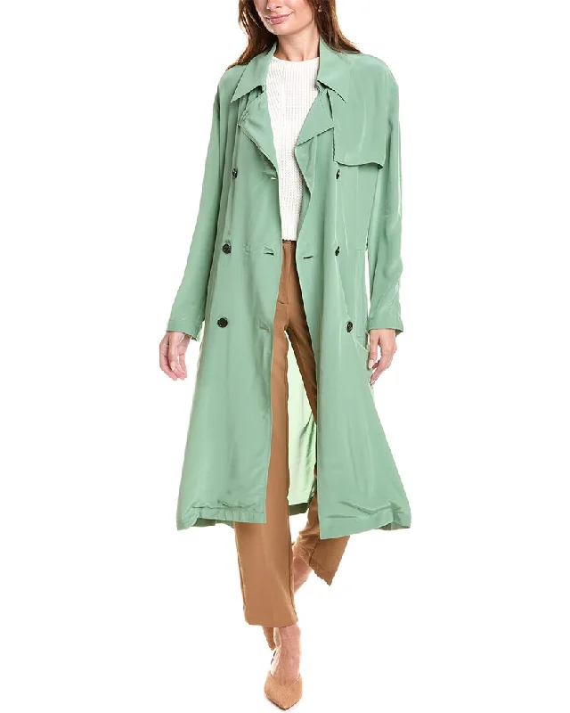 Theory Double-Breasted Trench Coat