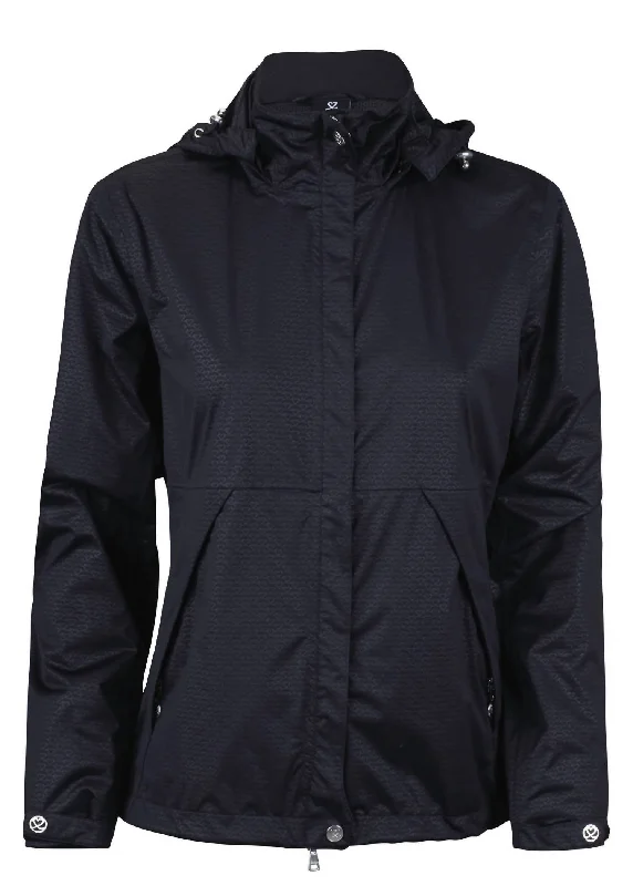 Women's Merion Rain Jacket In Black