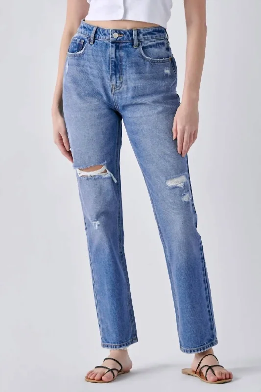 All About You Jeans In Medium Wash Denim