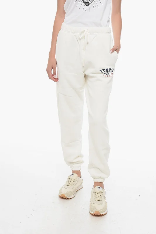 Autry Fleeced-Cotton Joggers with Drawstring Waist