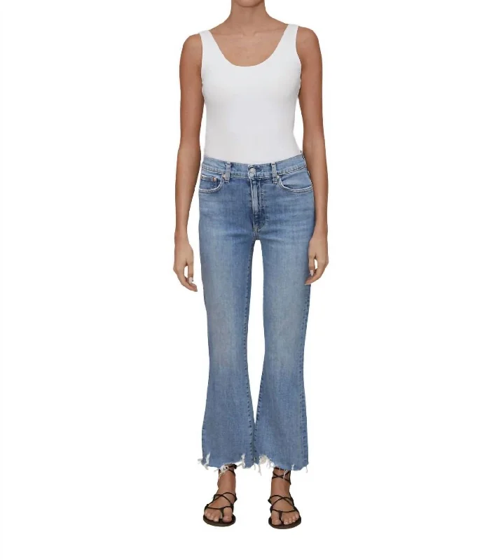 Bella Crop Flare Jean In Beach House