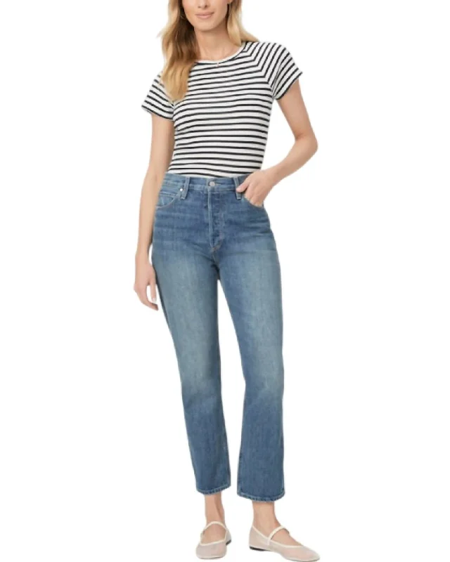 Billy Crop Straight Jeans In Light Vintage-Inspired Wash