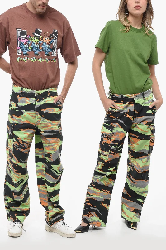 Erl Camouflage Effect Wide Leg UNISEX Cargo Pants