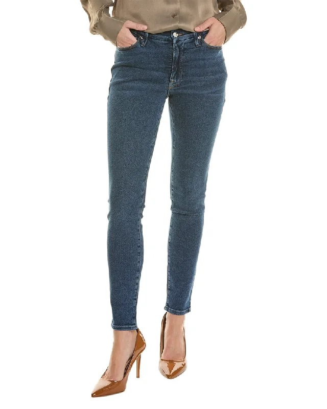 GOOD AMERICAN Good Legs Blue Low-Rise Skinny Jean