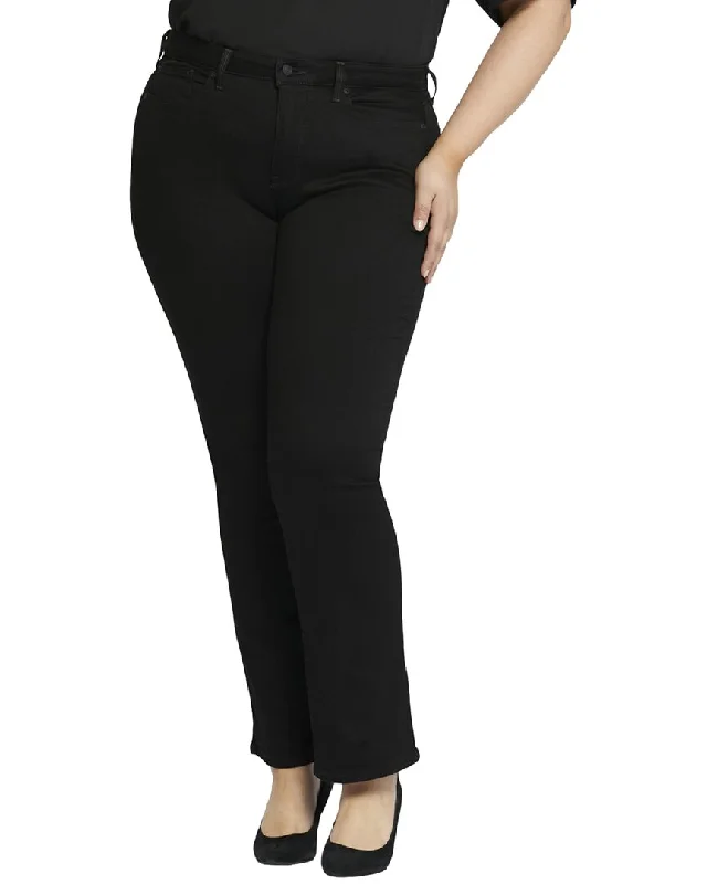 NYDJ Plus Barbara Black Bootcut Jean