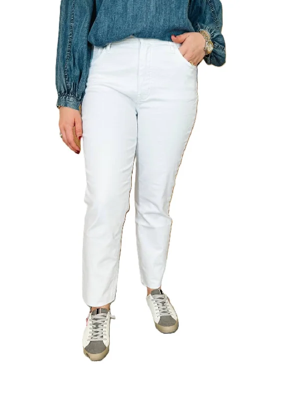 Rachael High Rise Jean In Optic White