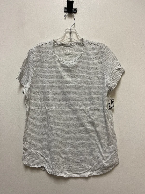 Top Short Sleeve Basic By Gap In Grey, Size: Xl