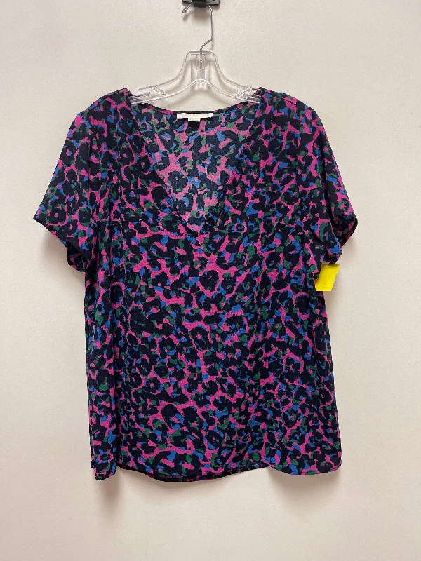 Top Short Sleeve By Clothes Mentor In Blue & Pink, Size: L