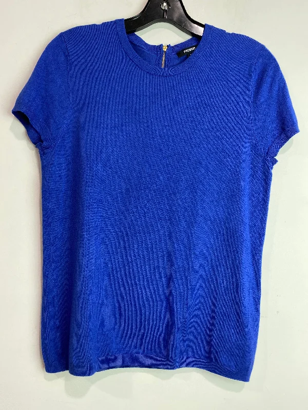 Top Short Sleeve By Premise In Blue, Size: M