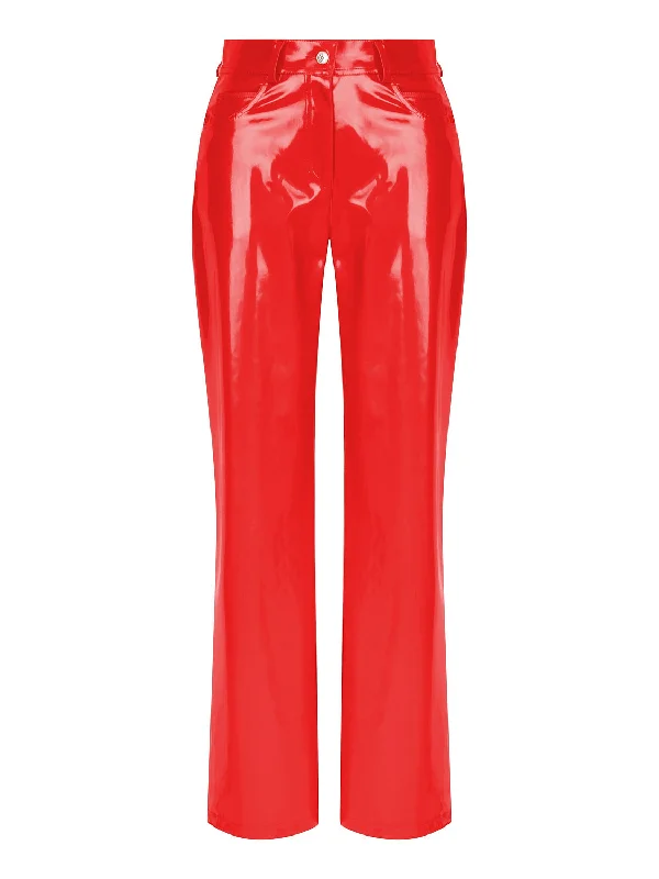 Wide Leg Pleather Pants