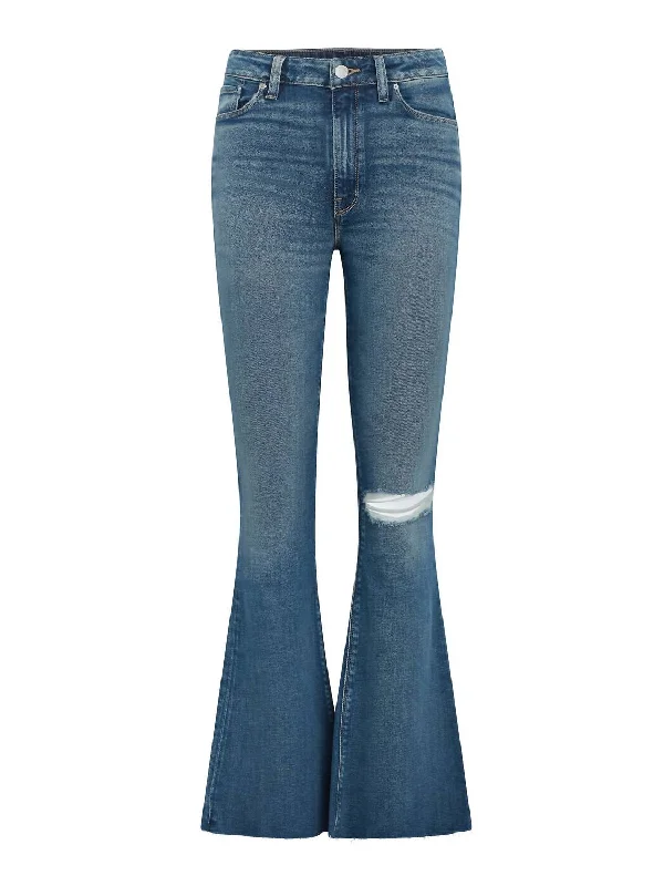 Women's Holly Hr Flare Barefoot Jeans In Serene